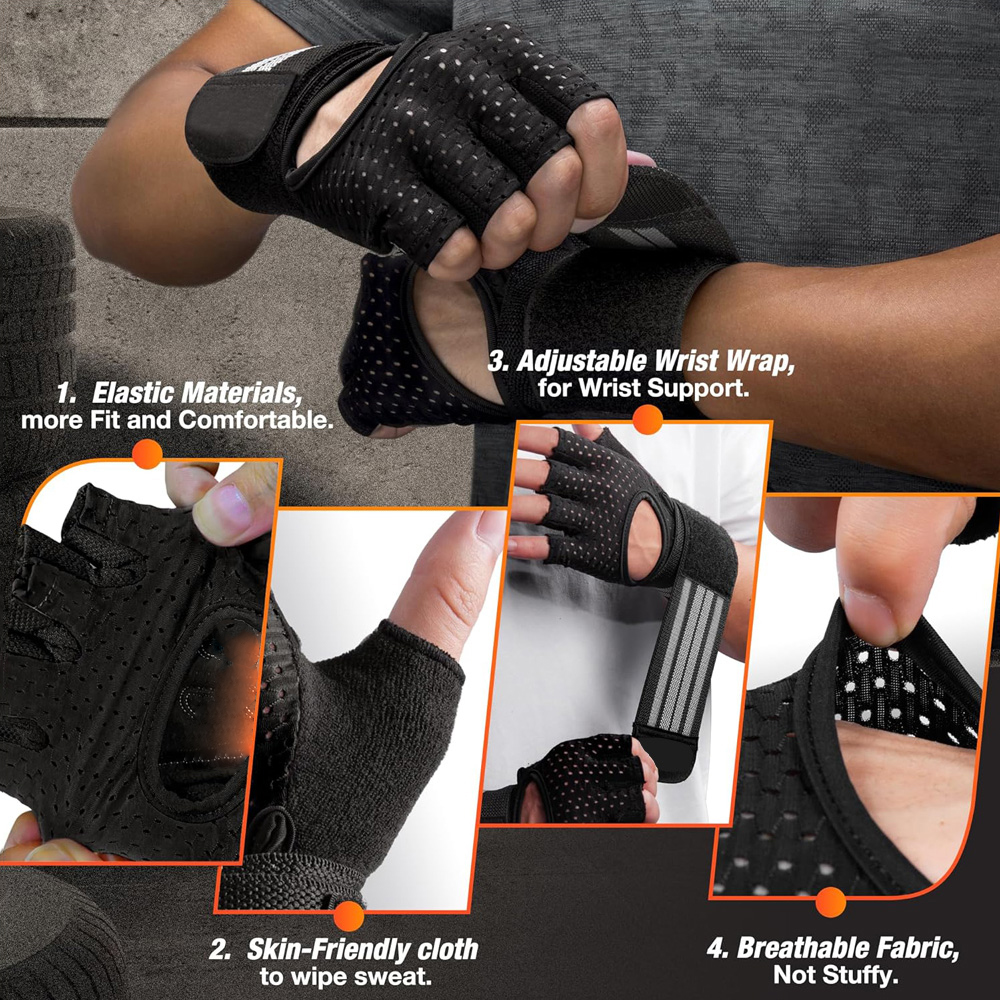 Fitness Gloves with Wrist Supp - Gear For Crossfit ulasan dan harga