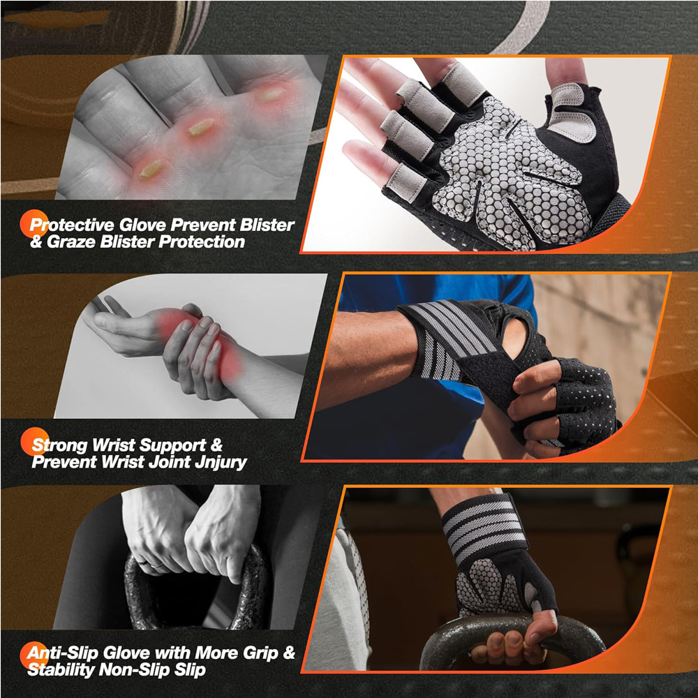 Fitness Gloves with Wrist Supp - Gear For Crossfit ulasan dan harga