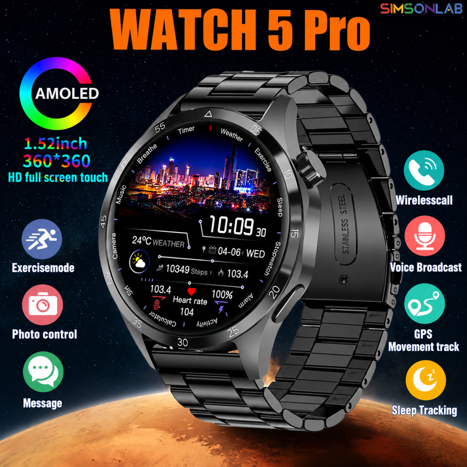 2026 Watch 5 Pro GPS Track Com - Crossfit Training ulasan dan harga