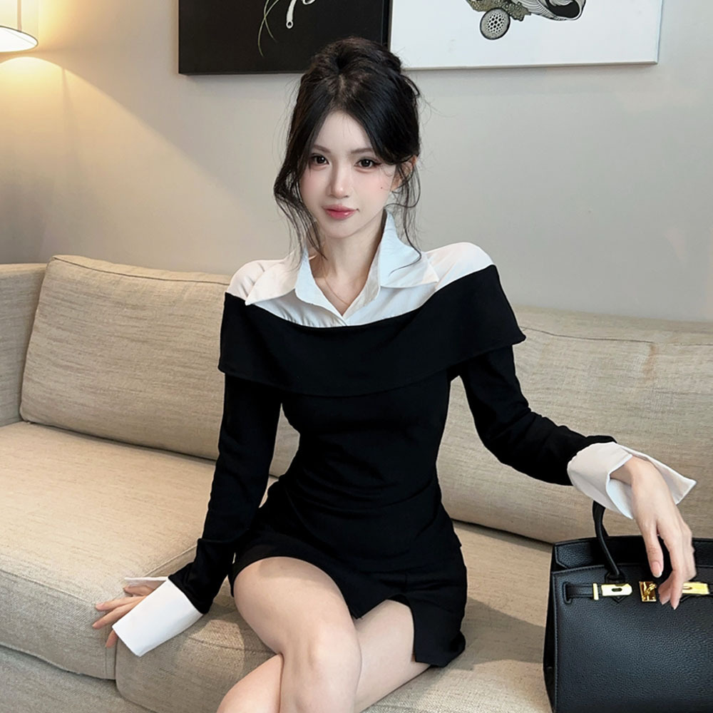 Slim Fit Fake Two Piece Set T  - Crossfit Youtube ulasan dan harga