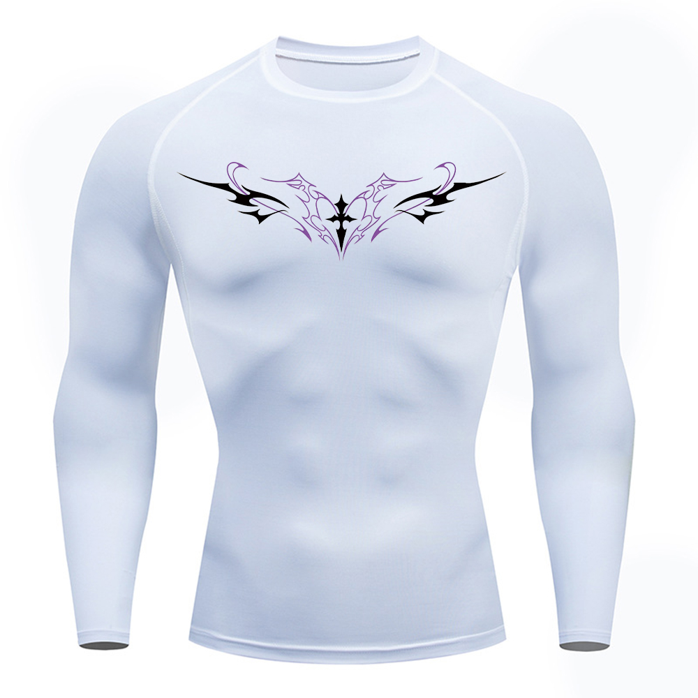 Men's Gothic Cross Wings Print - Crossfit Training ulasan dan harga