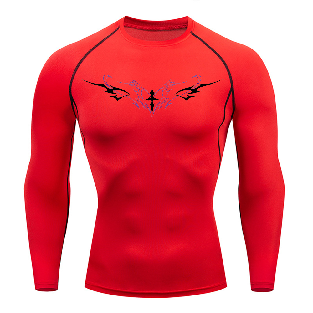 Men's Gothic Cross Wings Print - Crossfit Training ulasan dan harga