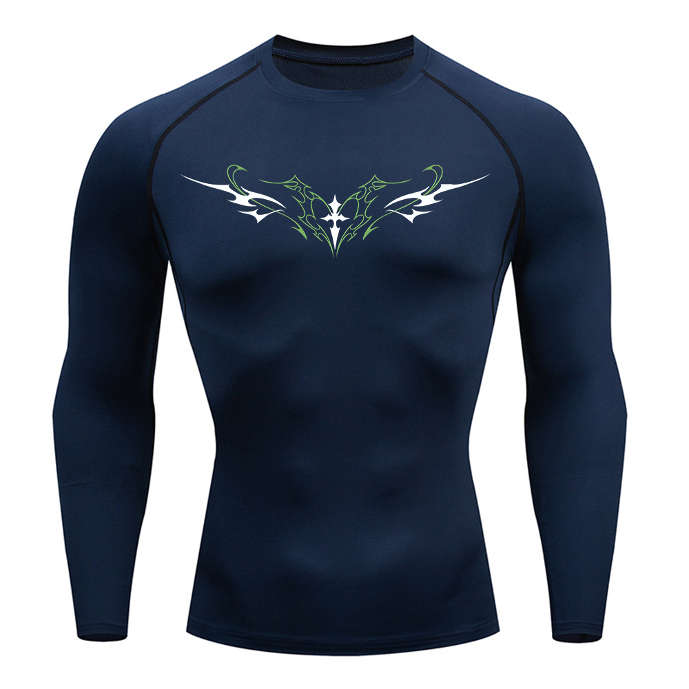 Men's Gothic Cross Wings Print - Crossfit Training ulasan dan harga