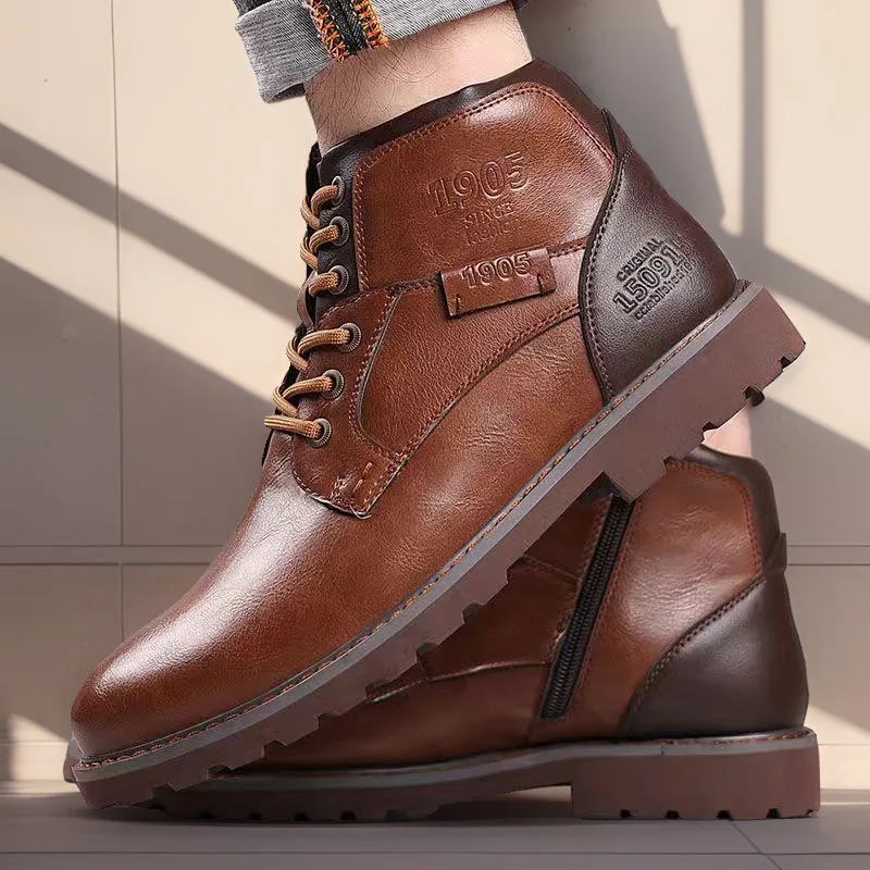 Handmade Men Boots Autumn Wint - Crossfit Outdoor ulasan dan harga
