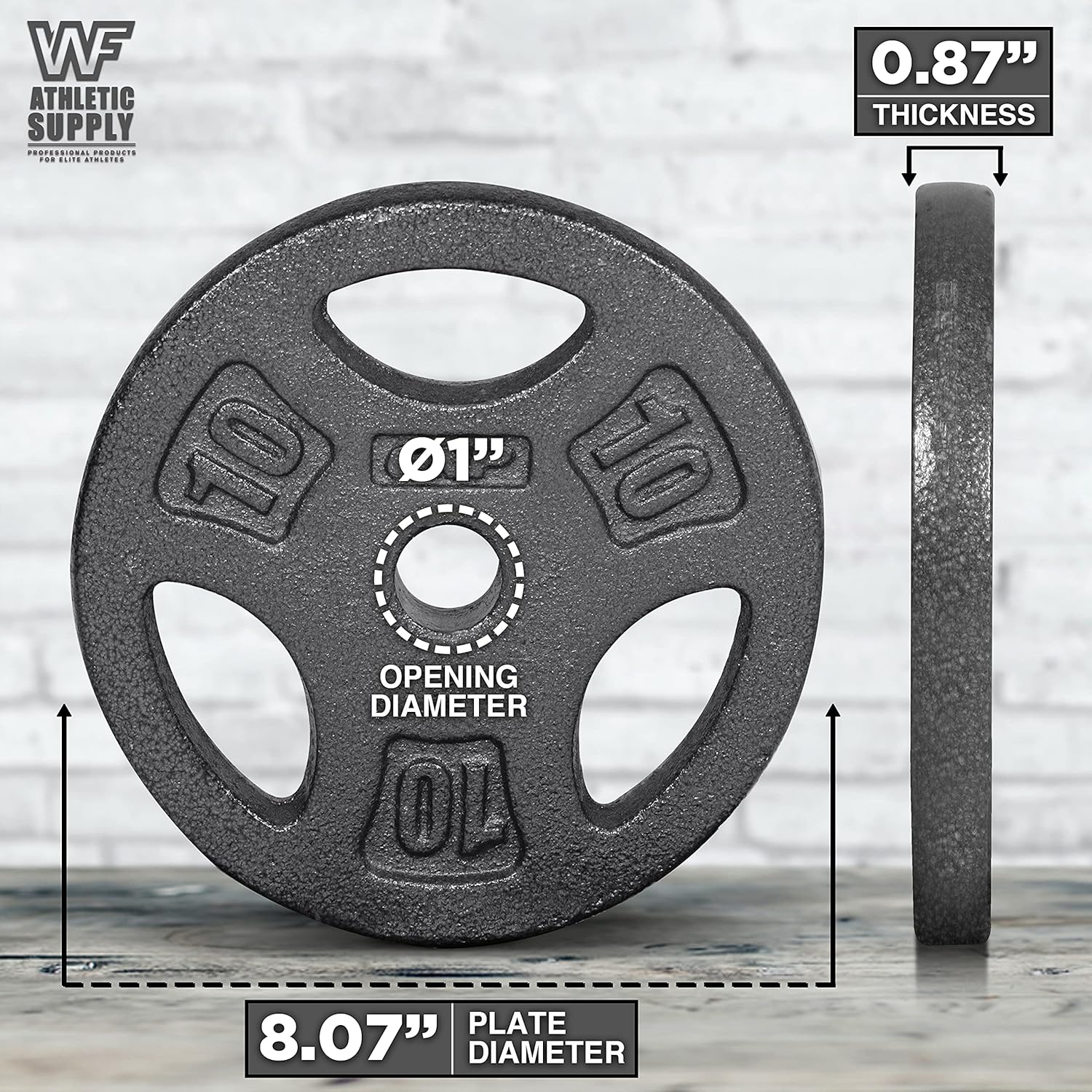 Cast Iron 1-Inch Standard Grip - Crossfit Training ulasan dan harga